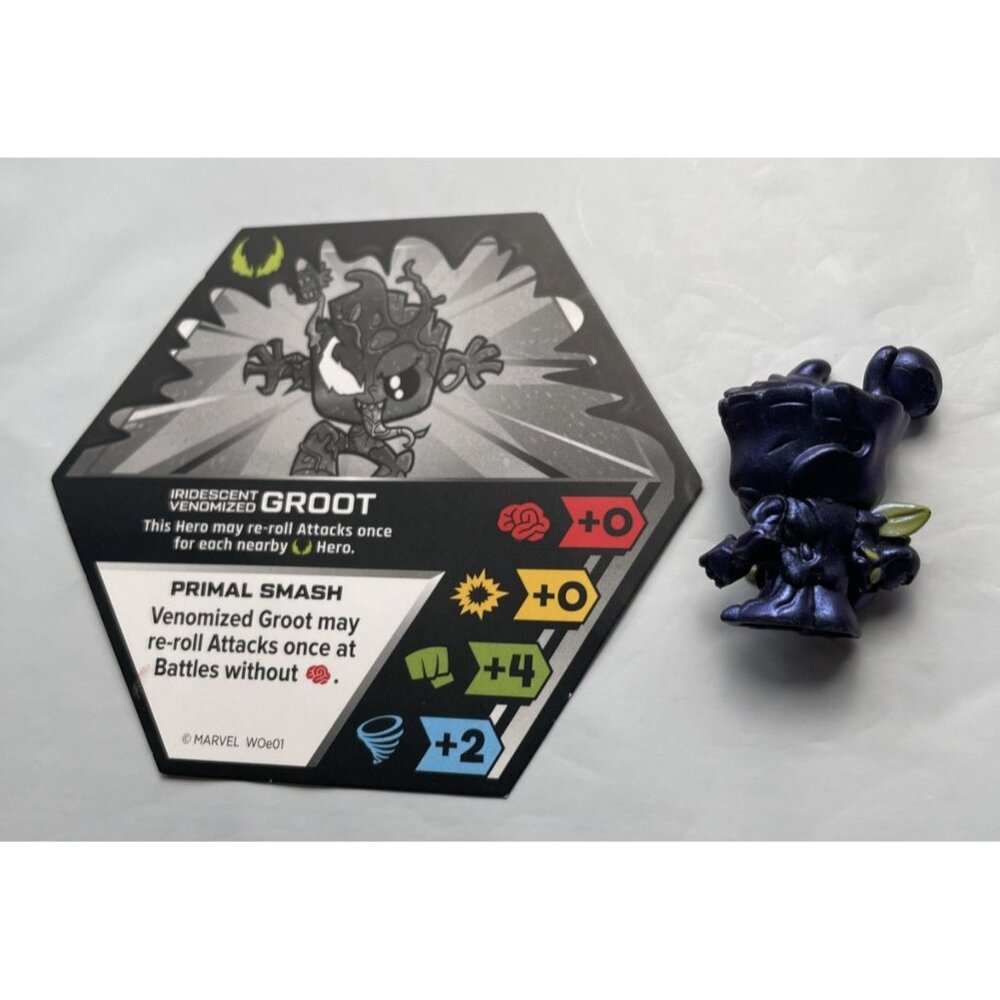 Funko Marvel Battleworld Iridescent Venomized Groot Figure w Card RARE Series 4 - Picture 2 of 7
